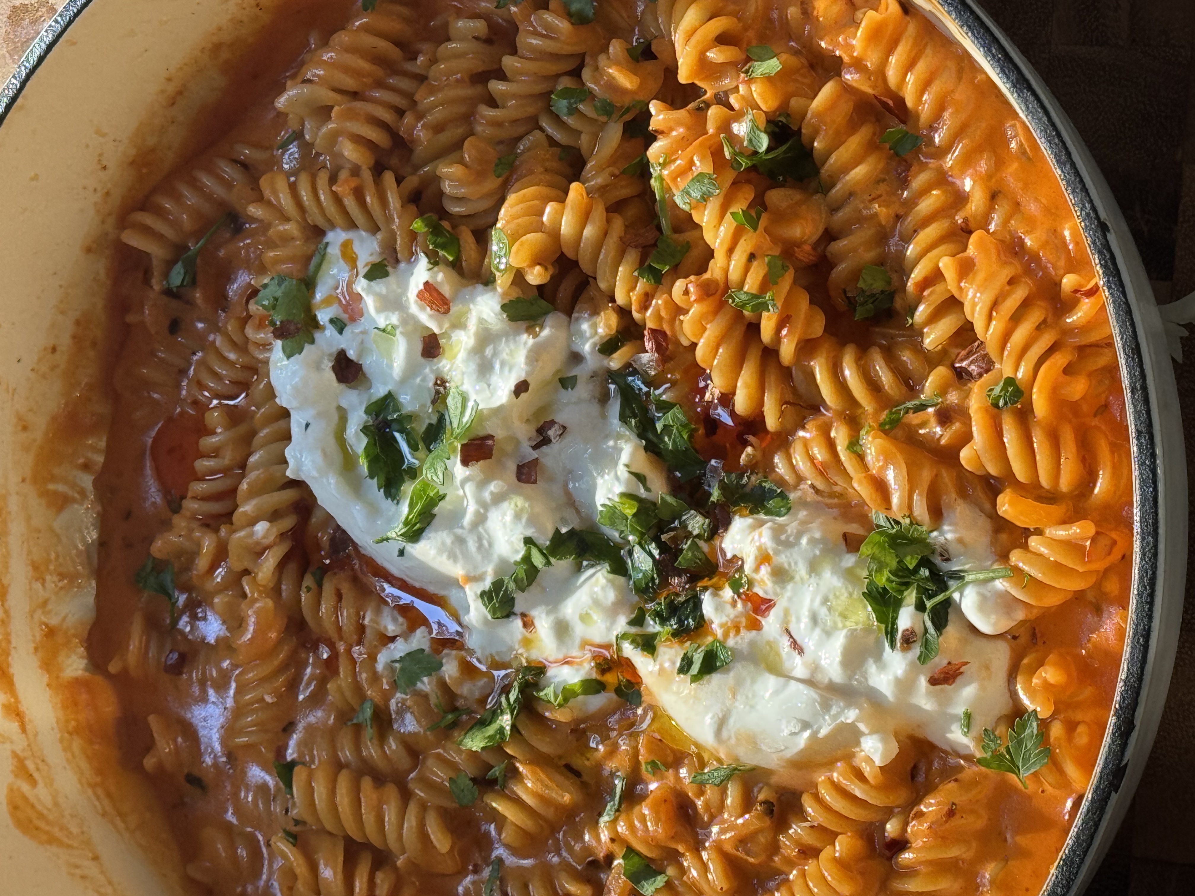 Spicy Fusilli Alla Vodka